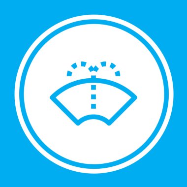 Resimli Simge Arka Planda İzole - Ön Cam Silecekleri Sp