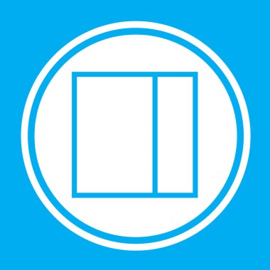 Resimli Simge Arka Planda İzole - Web Wireframe Split 