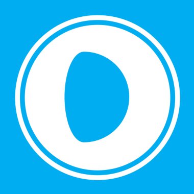 Resimli Simge Arka Planda İzole - Mumlu Gibbous Moon