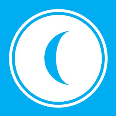 Resimli Simge Arka Planda İzole - Waning Gibbous Moon-