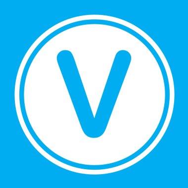 Resimli Simge Arka Planda İzole - V