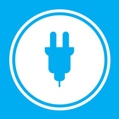 Resimli Simge Arka Planda İzole - Evrensel Fiş