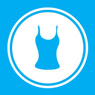 Resimli Simge Arka Planda İzole - Yelek Üst