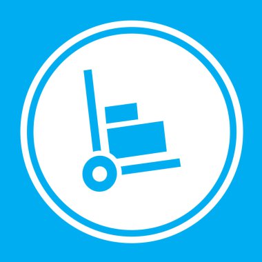 Resimli Simge Arka Planda İzole - Trolley