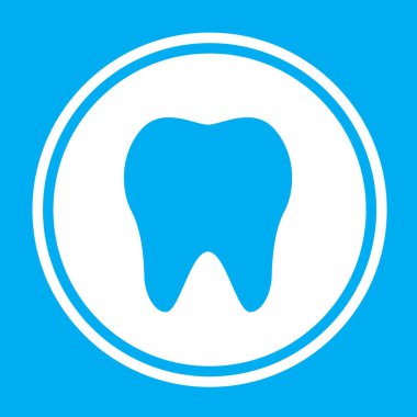 Resimli Simge Arka Planda İzole - Diş