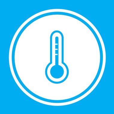 Resimli Simge Arka Planda İzole - Termometre