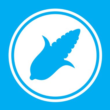 Resimli Simge Arka Planda İzole - Tatlı mısır