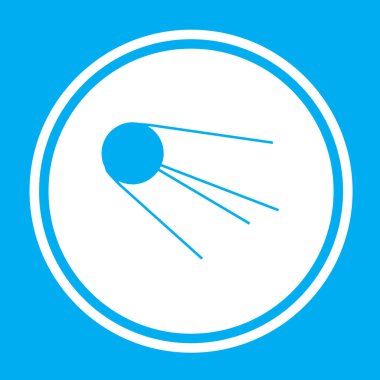 Resimli Simge Arka Planda İzole - Sputnik