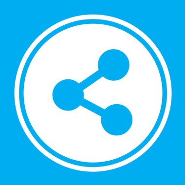 Resimli Simge Arka Planda İzole - Paylaş