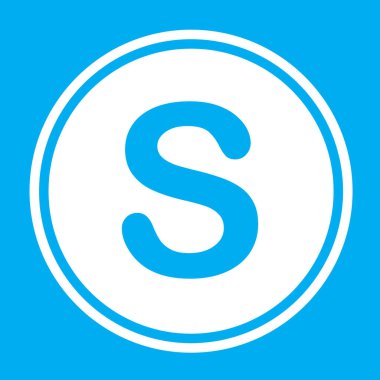 Resimli Simge Arka Planda İzole - S