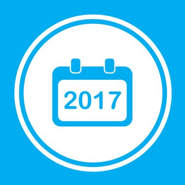 Resimli Simge Arka Planda İzole - Yuvarlak Takvim evet