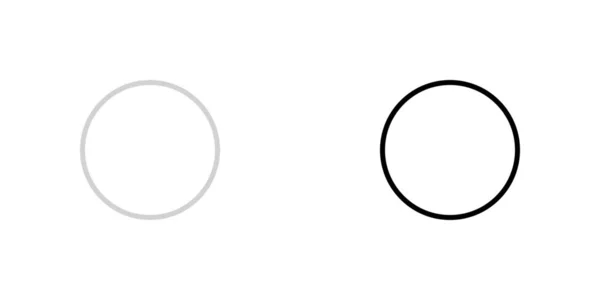 Geïllustreerd pictogram geïsoleerd op een achtergrond-leeg cirkeldiagram — Stockvector