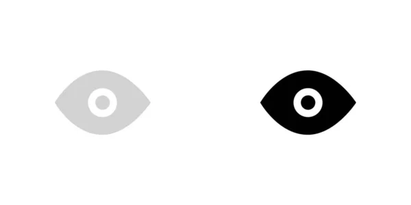 Geïllustreerd pictogram geïsoleerd op een achtergrond-oog — Stockvector