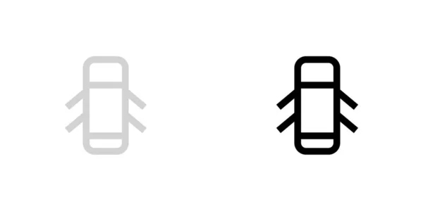 Illustrerad ikon isolerad på en bakgrund-dörrar öppna — Stock vektor