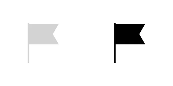 Illustriertes Symbol isoliert auf einem Hintergrund - ausgeschnittene Flagge — Stockvektor