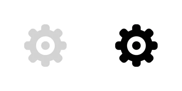 背景に分離された図示アイコン - Cog — ストックベクタ