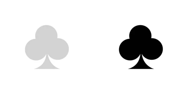 Geïllustreerd pictogram geïsoleerd op een achtergrond-clubs kaart pak — Stockvector