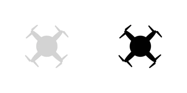 Ілюстрована ікона ізольована на тлі - круглий дрон — стоковий вектор
