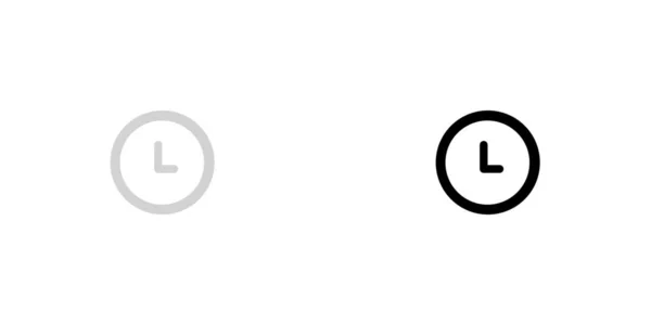 背景上隔离的插图图标 - 时钟 — 图库矢量图片
