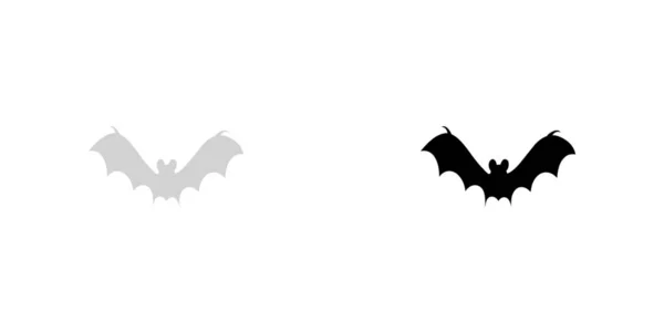 Icono ilustrado aislado sobre un fondo - Bat2 — Vector de stock