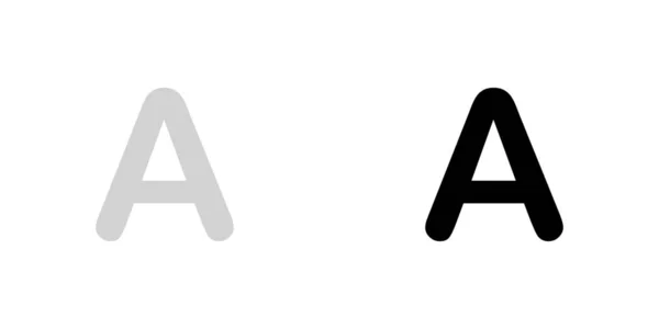 Ілюстрована ікона ізольована на тлі - A — стоковий вектор
