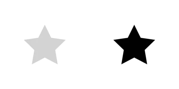 Illustrerad ikon isolerad på en bakgrund-5 spetsig stjärna — Stock vektor