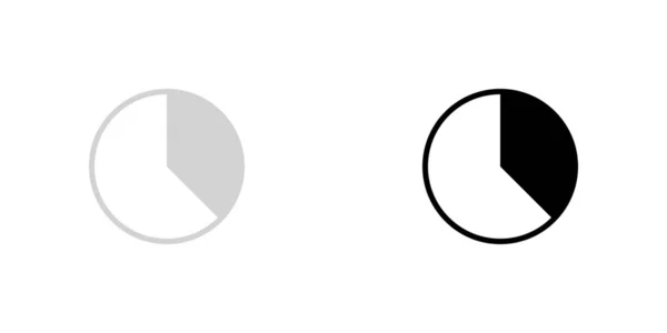 Ícone ilustrado isolado em um fundo - 37 por cento Pie Chart —  Vetores de Stock