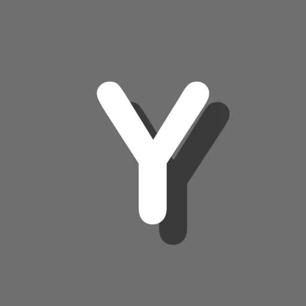 Illusztrált ikon izolált a background-Y — Stock Vector
