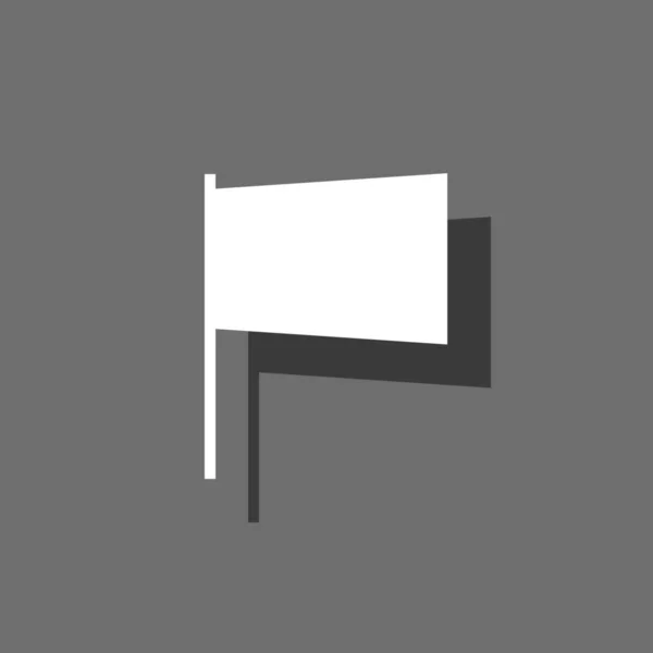 Illustriertes Symbol isoliert auf einem Hintergrund - obere Bogenfahne — Stockvektor