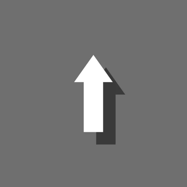 Illusztrált ikon izolált egy háttér-fel nyíl — Stock Vector