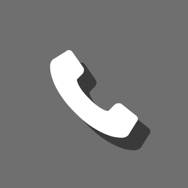 Icono ilustrado aislado en un fondo - Teléfono — Vector de stock