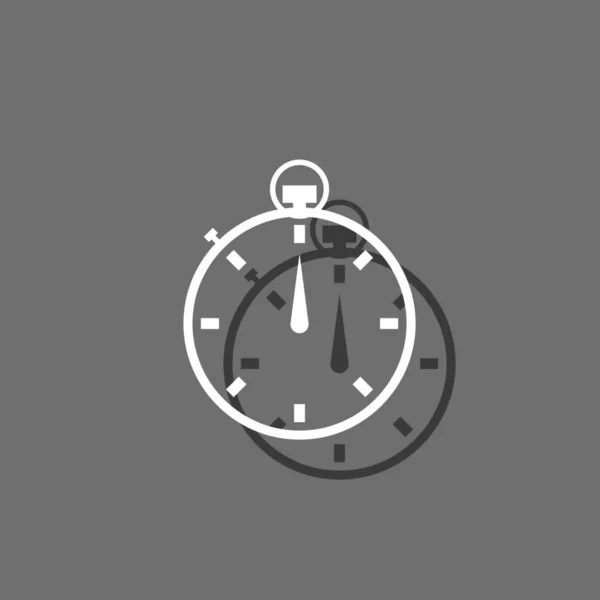 Geïllustreerd pictogram geïsoleerd op een achtergrond-stopwatch — Stockvector