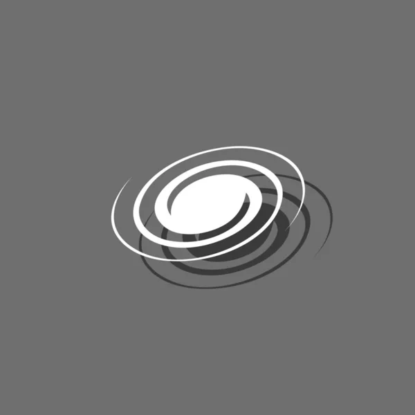 Ilustrowana ikona na białym tle-galaktyka spiralna — Wektor stockowy