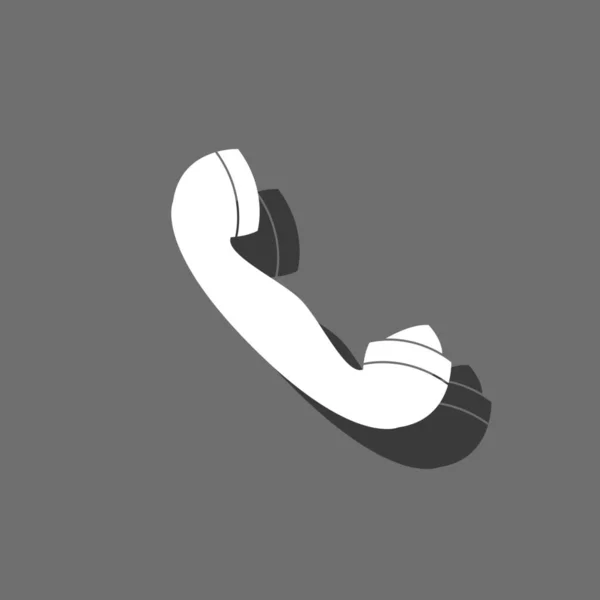 Icona illustrata isolato su uno sfondo - Retro Telefono — Vettoriale Stock