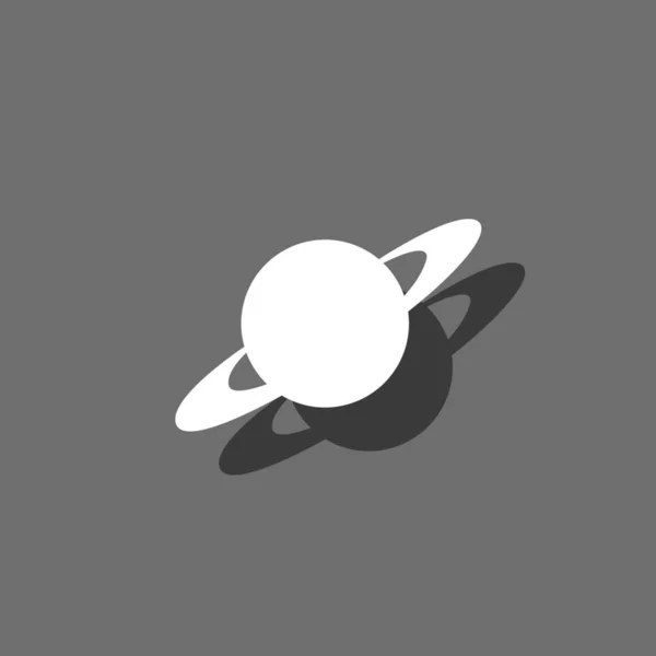 Illustrerad ikon isolerad på en bakgrund-ring planet — Stock vektor