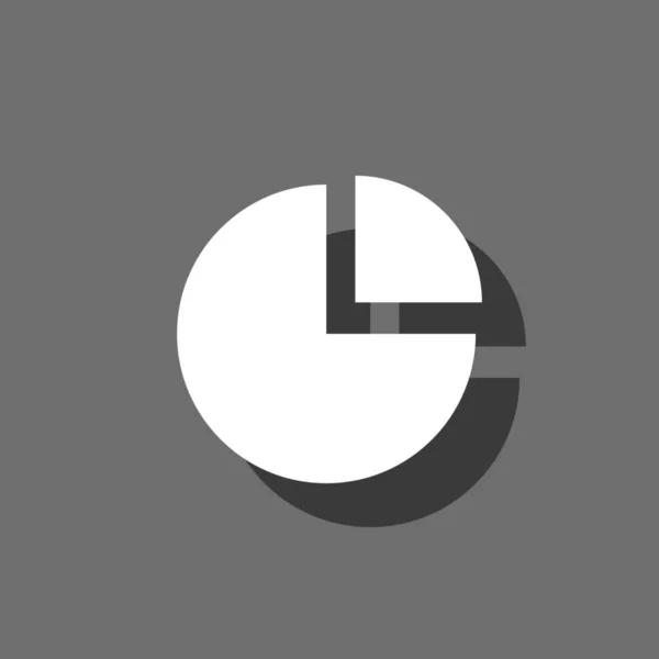 Illustrerad ikon isolerad på en bakgrund-cirkeldiagram exploderade — Stock vektor