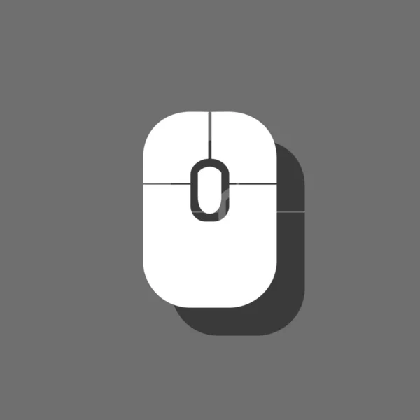 Geïllustreerd pictogram geïsoleerd op een achtergrond-muis — Stockvector
