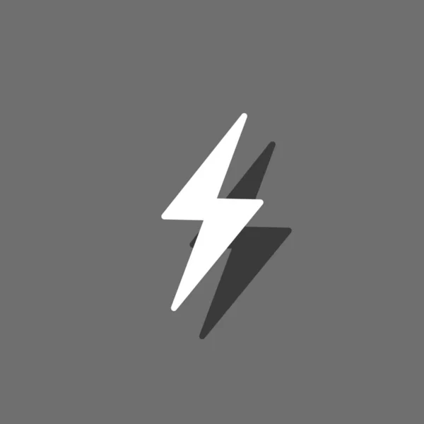 Illustrerad ikon isolerad på en bakgrund-Lightning Bolt — Stock vektor