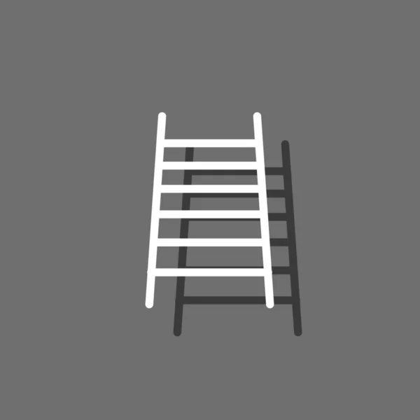背景上隔离的插图图标 - 消防梯 — 图库矢量图片