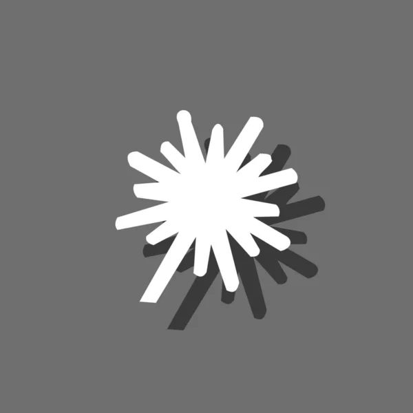 Illusztrált Icon izolált a háttérben-robbanás vastag — Stock Vector