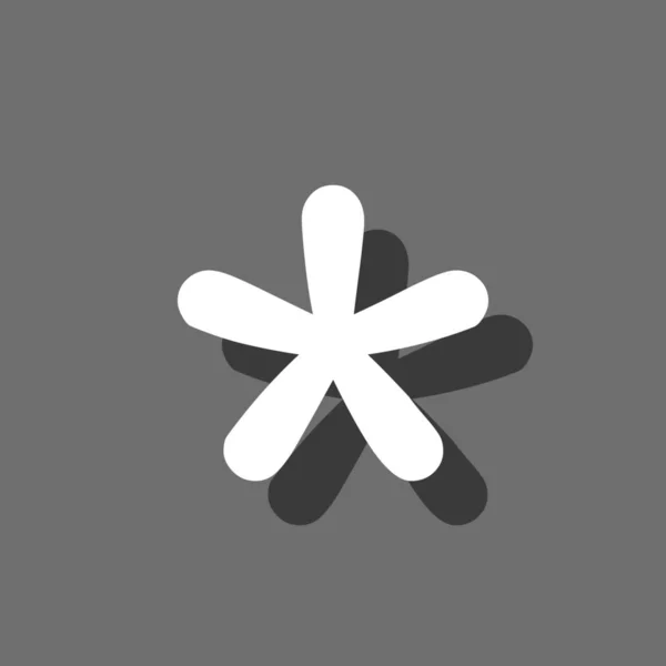 Illustrerad ikon isolerad på en bakgrund-blobbed Star — Stock vektor
