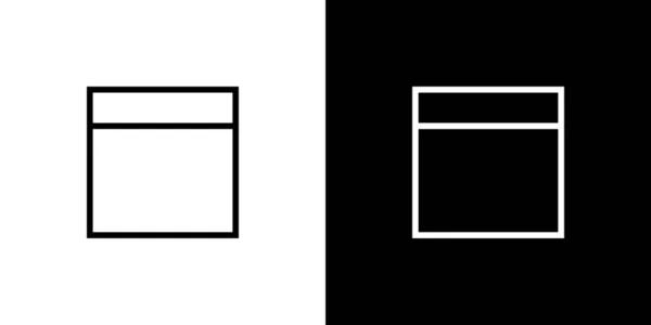 Illustriertes Symbol isoliert auf einem Hintergrund - Web Wireframe Split — Stockvektor