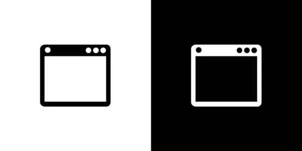 Illustrerad ikon isolerad på en bakgrund-webbläsare — Stock vektor