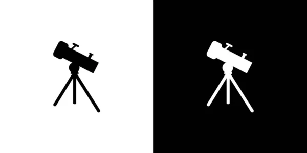 Ícone Ilustrado Isolado em Fundo - Telescópio —  Vetores de Stock