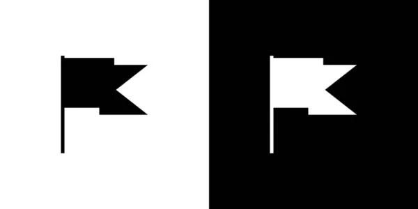 Illustriertes Symbol isoliert auf einem Hintergrund - quadratisch ausgeschnittene Flagge — Stockvektor
