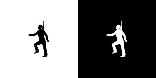 Icono ilustrado aislado sobre un fondo - Arnés de seguridad — Vector de stock