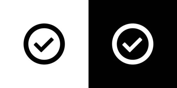Illusztrált Icon izolált a háttér-forduló Tick — Stock Vector
