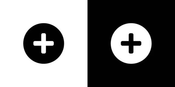 Illustriertes Symbol isoliert auf einem Hintergrund - rund plus selektiert — Stockvektor