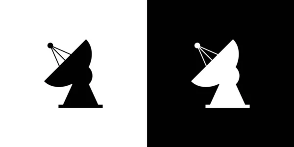 Illusztrált ikon izolált a háttér-rádióteleszkóp — Stock Vector