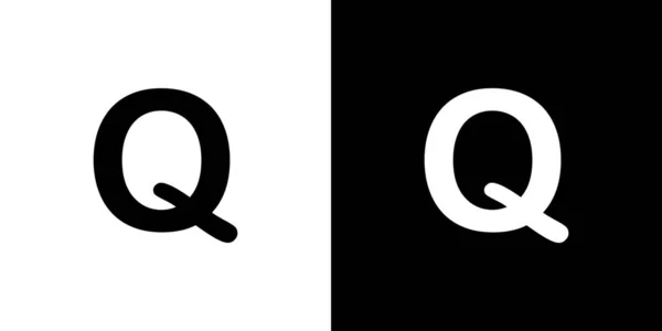 Illusztrált Icon elszigetelt háttér-Q — Stock Vector